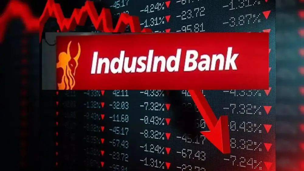 IndusInd Bank shares fall 21%, hit 52-week low